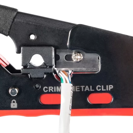 Кримпер многофункциональный КВТ JT-04А с 2 встроенными модулями для обжима RJ-45 (Cat 7), RJ-12, RJ-11 (89439) купить в Когалыме