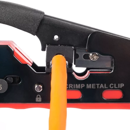 Кримпер многофункциональный КВТ JT-04А с 2 встроенными модулями для обжима RJ-45 (Cat 7), RJ-12, RJ-11 (89439) купить в Когалыме