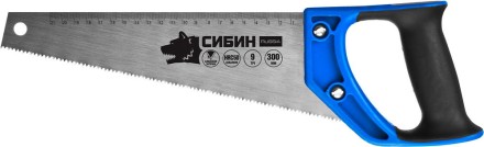 Ножовка по дереву компактная (пила) ТУЛБОКС 300 мм, шаг 9 TPI (3 мм), СИБИН 15056-30 купить в Когалыме