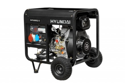 Дизельный генератор Hyundai DHY 6000LE-3 + колеса купить в Когалыме