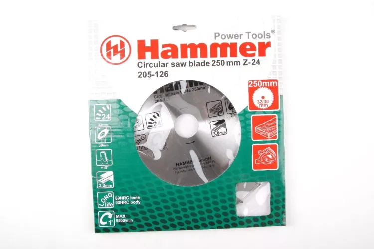 Диск пильный твердосплавный HAMMER Ф250х30мм 24зуб. купить в Когалыме