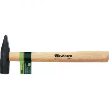 Молоток слесарный с квадратным бойком и деревянной рукояткой  1000 г Россия 10301 купить в Когалыме
