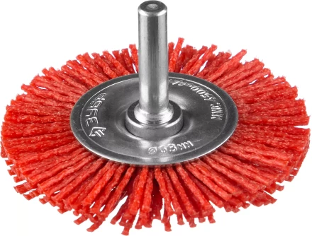 ЗУБР "ПРОФЕССИОНАЛ". Щетка дисковая для дрели, нейлоновая проволока с абразивным покрытием, 63мм 35161-063_z02 купить в Когалыме