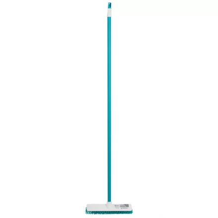 Щетка пластмассовая для чистки ковров, 27 cм, c черенком, 120 см, бирюзовая щетина, Home Palisad 935505 купить в Когалыме