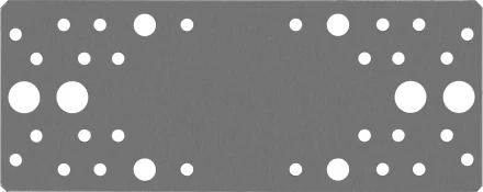 ЗУБР КП-2.0, 200 x 80 x 2 мм, цинк, крепежная пластина (310236-200-80) купить в Когалыме