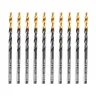 Сверло по металлу, 3,2 мм, HSS-Tin, Golden Tip, 10 шт. Denzel 717206 купить в Когалыме
