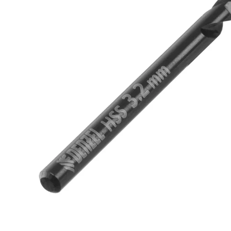 Сверло по металлу, 3,2 мм, HSS-Tin, Golden Tip, 10 шт. Denzel 717206 купить в Когалыме