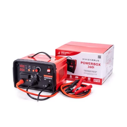 Инверторное пуско-зарядное устройство KVAZARRUS PowerBox 360i таймер цветная коробка купить в Когалыме