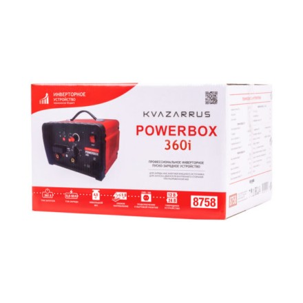 Инверторное пуско-зарядное устройство KVAZARRUS PowerBox 360i таймер цветная коробка купить в Когалыме