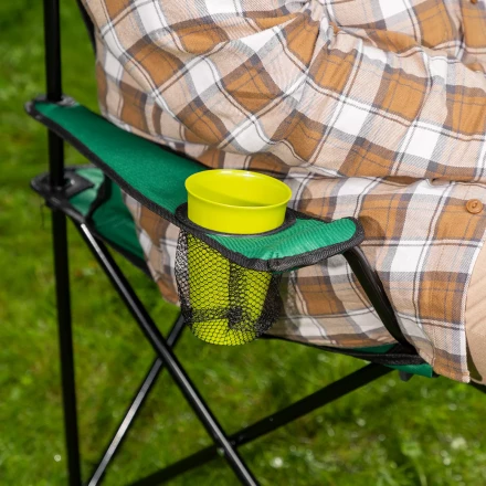 Стул складной с подлокотниками и подстаканником 81 х 51 х 86 см Camping Palisad 69608 купить в Когалыме