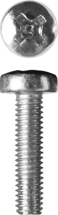 Винт ЗУБР "МАСТЕР" DIN 7985, класс прочности 4.8, оцинкованный, M3x16мм, 5кг 303150-03-016 купить в Когалыме