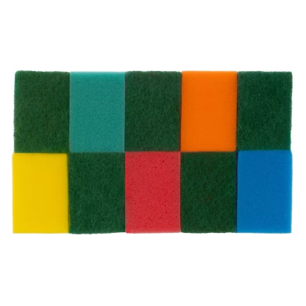 Губки для посуды Optima MAXI, 98 x 65 x 31 мм, 10 шт., Home Palisad 923545 купить в Когалыме