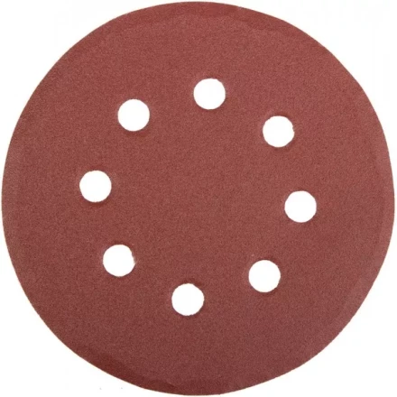 Круг шлифовальный универсальный STAYER "MASTER" из абразивной бумаги на велкро основе, 8 отверстий, Р180, 125мм, 5шт 35452-125-180 купить в Когалыме