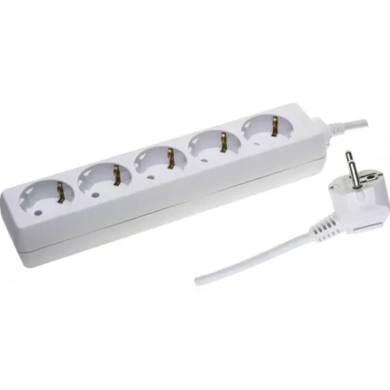 Удлинитель СВЕТОЗАР электрический с заземлением, евро, 5 гнезд, 5м SV-55053-5 купить в Когалыме