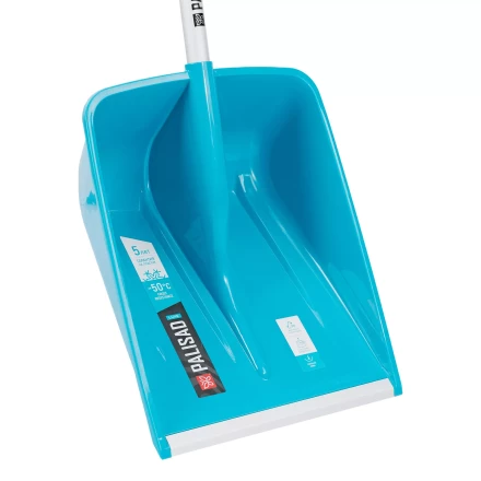 Лопата для уборки снега Palisad 61794, полипропилен, 365х460х1500мм, алюминиевый черенок, ПВХ накладка, LUXE купить в Когалыме