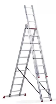 Лестница 3-х секционная алюминиевая 3*10 1013307 купить в Когалыме