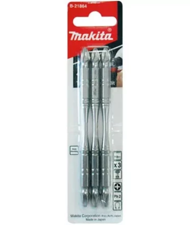 Биты Makita PH2 110мм 3шт, 2-х сторонние (B-21864) купить в Когалыме