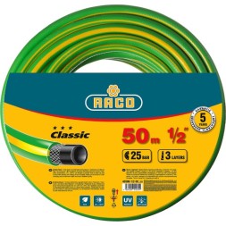 Шланг RACO CLASSIC поливочный, 25атм., армированный, 3-х слойный, 1/2&quot;х50м 40306-1/2-50_z01