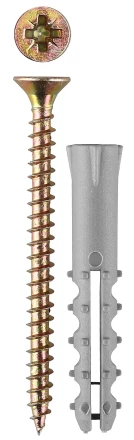 Дюбель ЗУБР "МАСТЕР" распорный полипропиленовый, тип "Ёжик", в комплекте с шурупом, 12 х 70 / 6,0 х 90 мм, 4 шт 30661-12-70 купить в Когалыме