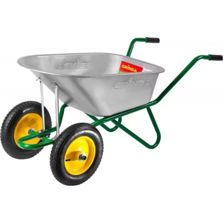 Тачка GRINDA садово-строительная двухколесная, 90 л, грузоподъемность 180 кг 422397_z01 купить в Когалыме