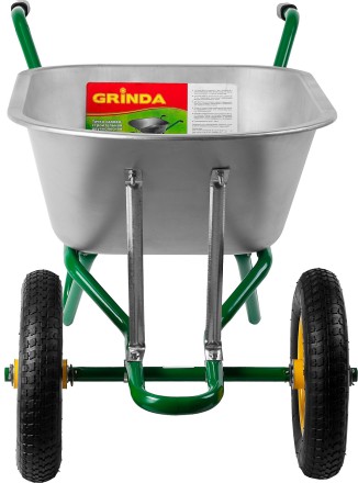 Тачка GRINDA садово-строительная двухколесная, 90 л, грузоподъемность 180 кг 422397_z01 купить в Когалыме