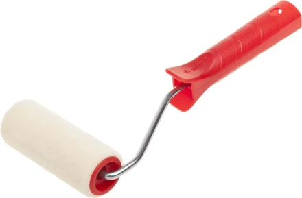 МИДИ-валик ЗУБР ЭКСПЕРТ "ВЕЛЮР", 100% шерсть, ворс 4мм, ручка 6мм, d=32/100мм 03535-10 купить в Когалыме