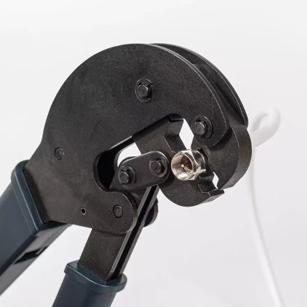 Пресс-клещи КВТ HT-106E для опрессовки F и BNC разъемов на коаксиальный кабель RG-58, RG-6, RG-11, RG-213 (85138) купить в Когалыме