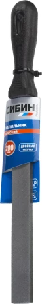Напильник СИБИН плоский с пластиковой рукояткой, 200мм 16701-20 купить в Когалыме