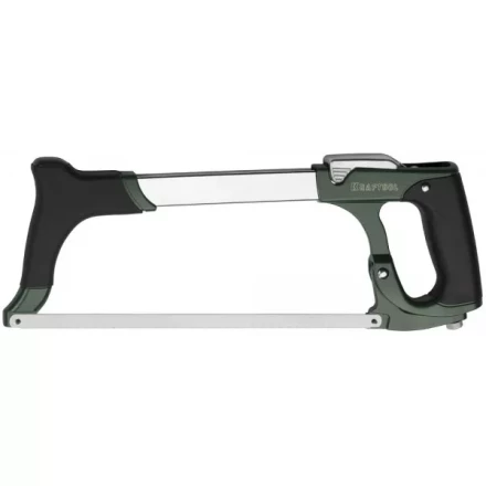 Ножовка по металлу KRAFTOOL GRAND, быстрое рычажное натяжение, биметаллическое полотно, обрезиненные рукоятки, 300 мм 15802_z01 купить в Когалыме