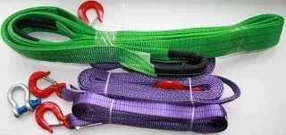 Ремень буксировочный динамический разрывная нагрузка12т РА L= 8.0 м 80мм в 2 слоя с кч din 3.2т купить в Когалыме