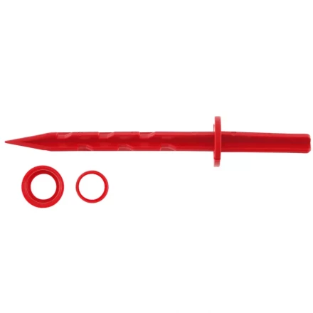 Колышек 20см с установочным кольцом для крепления укрывного материала и пленки 10шт красный PALISAD 64434 купить в Когалыме