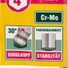 Ключ KRAFTOOL "INDUSTRIE" имбусовый, длинный c шариком, Cr-Mo, хромосатинированное покрытие, HEX 4 27437-4 купить в Когалыме