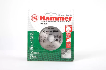 Диск пильный твердосплавный HAMMER Ф130х20мм 36зуб. (205-201) купить в Когалыме