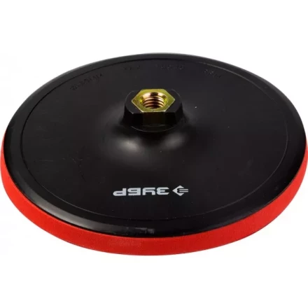 Тарелка опорная ЗУБР "МАСТЕР" пластиковая для УШМ под круг на липучке, мягкая полиуретановая прокладка, d 150 мм, М14 35782-150 купить в Когалыме