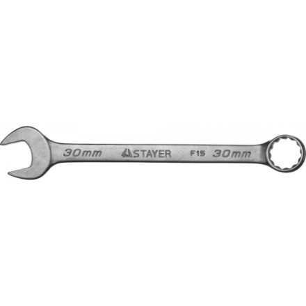 Ключ STAYER &quot;MASTER&quot; гаечный комбинированный, хромированный, 30мм 27085-30 купить в Когалыме
