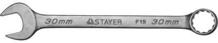 Ключ STAYER &quot;MASTER&quot; гаечный комбинированный, хромированный, 30мм 27085-30 купить в Когалыме