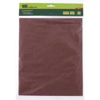 Шлифлист на бумажной основе P 180 230 х 280 мм 10 штук влагостойкий СИБРТЕХ 756127 купить в Когалыме