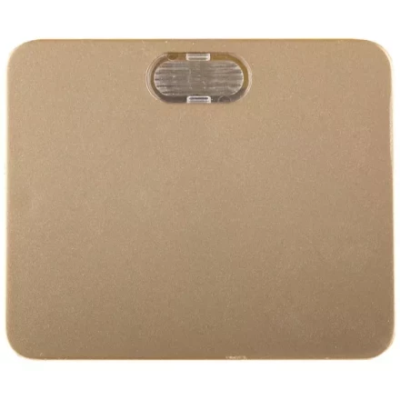 Выключатель СВЕТОЗАР "ГАММА" с подсветкой, одноклавишный, без вставки и рамки, цвет золотой металлик, 10A/~250B SV-54131-GM купить в Когалыме