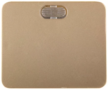 Выключатель СВЕТОЗАР "ГАММА" с подсветкой, одноклавишный, без вставки и рамки, цвет золотой металлик, 10A/~250B SV-54131-GM купить в Когалыме