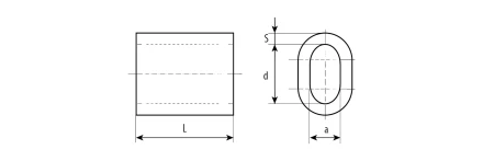 ЗУБР DIN 3093, 8 мм, 1 шт, алюминиевый зажим троса (304476-08) купить в Когалыме
