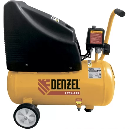 Компрессор воздушный безмасляный поршневой прямой привод DENZEL LC 24-195 58072 купить в Когалыме