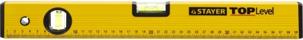 Уровень STAYER "STANDARD" "TOPLevel", коробчатый, 2 противоударных ампулы, линейка, 40см 3460-040_z03 купить в Когалыме