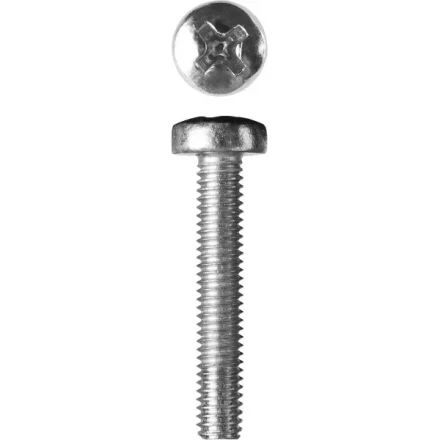 Винт ЗУБР "МАСТЕР" DIN 7985, класс прочности 4.8, оцинкованный, M3x20мм, 5кг 303150-03-020 купить в Когалыме