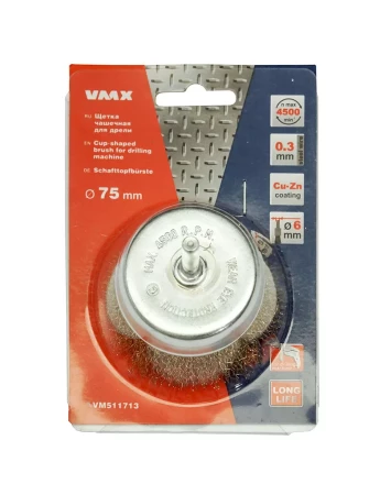 Щетка для дрели ф75 мм чашечная VMX 511713 купить в Когалыме