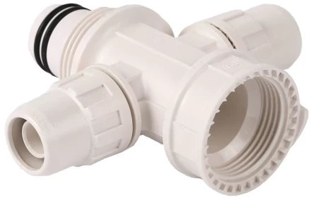 Коллектор ЗУБР "ШиреФит" сборный крестовой "внутренняя резьба - штуцер с гайкой - штуцер с гайкой", 20мм х 16мм 51518-20-16-20 купить в Когалыме