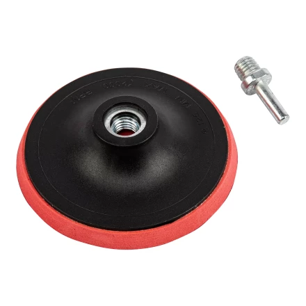 Насадка для дрели и УШМ с липучкой, 125 мм, с адаптером c М14 на d8 Сибртех 76235 купить в Когалыме