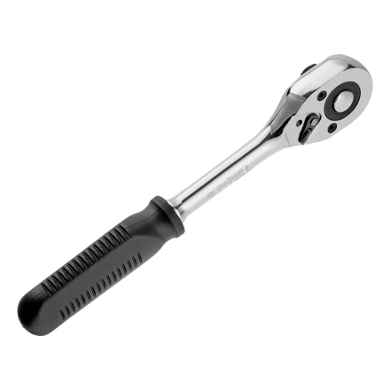 Ключ-трещотка 1/2&quot;, 45 зубьев, с быстрым сбросом, CrV, хром// Сибртех 14004 купить в Когалыме