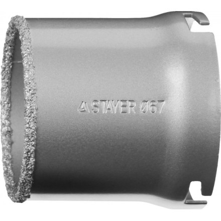Коронка STAYER &quot;PROFESSIONAL&quot; кольцевая с карбидно-вольфрамовой крошкой, d=67мм 33345-67 купить в Когалыме