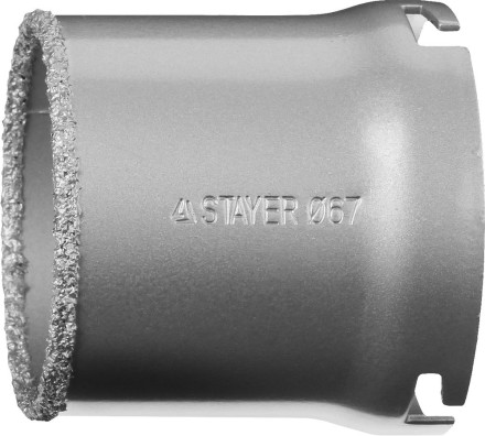 Коронка STAYER &quot;PROFESSIONAL&quot; кольцевая с карбидно-вольфрамовой крошкой, d=67мм 33345-67 купить в Когалыме