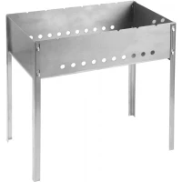 Мангал GRINDA "BARBECUE", нержавеющая сталь, толщина 1,5мм, 500х300х500мм 427784